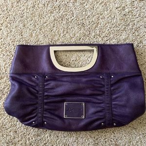 B. Makowsky Royal Purple Clutch Purse